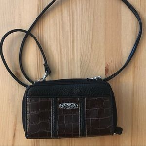 Brighton Vintage Crossbody Wallet Organizer